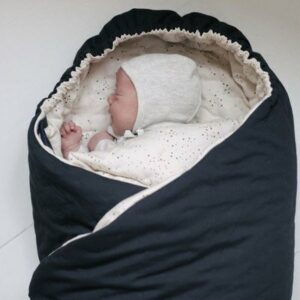 Nid d'ange matelassé Bio - navy KONGES SLOJD l www.little-home.fr Sac de couchage bébé enfant Naissance