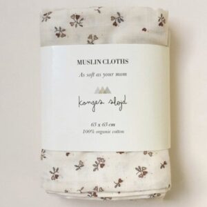 3 langes Amour Rose BIO KONGES SLOJD www.little-home.fr toilette bébé
