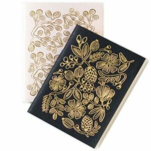Set de 2 petits carnets de poche femme - Or RIFLE PAPER CO