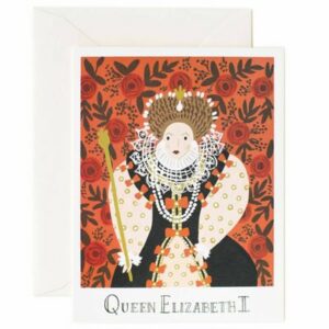 Carte de Voeux Reine Elizabeth Rifle Paper Co - les reines illustrées