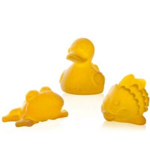 Canard Alfie Polly Fred HEVEA Jouet de bain en caoutchouc naturel Bain et soin bébé