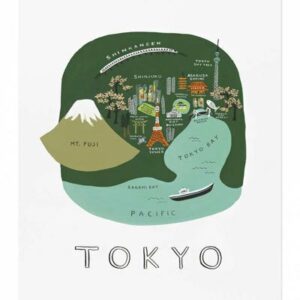 Affiche Tokyo APM007 RIFLE PAPER CO l www.little-home.fr Poster Affiche Dessin Illustration Anna Bond US