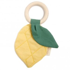 Anneau de dentition Hochet - citron NOBODINOZ