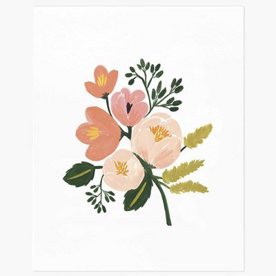 Affiche illustrée - Rose Botanical RIFLE PAPER CO