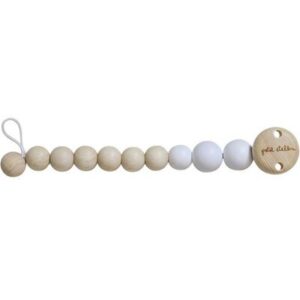 Attache-sucette perle bois naturel milk PETIT STELLOU www.little-home.fr