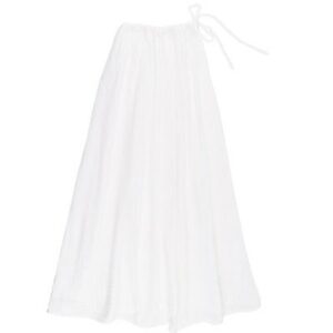Jupe longue Ava gaze coton Bio blanc NUMERO 74 l www.little-home.fr Jupe plage Mode Vêtements Femme N74