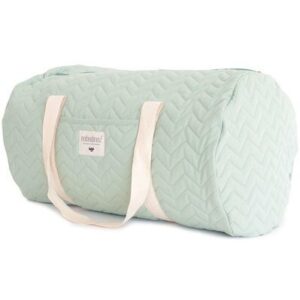 Sac Week-end ou Sac à langer Los Angeles vert pastel coton Bio NOBODINOZ l little-home.f