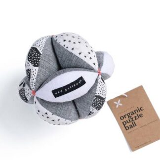 Balle puzzle Coton BIO WEE GALLERY balle jouet en tissu pour l'éveil de votre bébé l little-home.f
