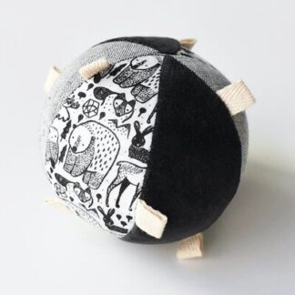 Balle bébé Coton BIO WEE GALLERY balle jouet sensorielle pour l'éveil