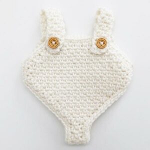 Barboteuse crochet Poupée Gordi blanc PAOLA REINA