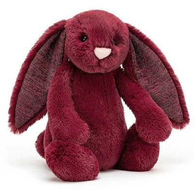 Peluche Lapin Bashful Rouge cassis JELLYCAT www.little-home.fr Lapin Bunny