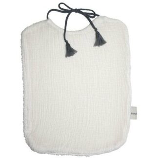 Bavoir naturel - ardoise ANNABEL KERN