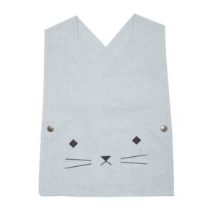 Bavoir Bio Cuddly Cat Chat FABELAB l www.little-home.fr Bavoir Serviette Table Allaitement Repas Enfant