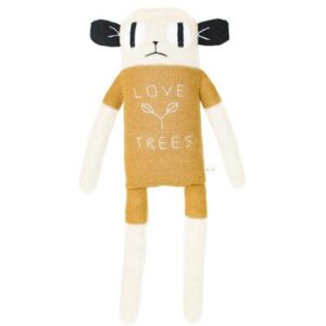 Peluche Doudou BIG Loris moutarde MAIN SAUVAGE l www.little-home.fr Poupée Peluche tricot retro vintage