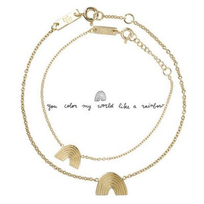 Coffret bracelets Rainbow or gold LENNEBELLE PETITES