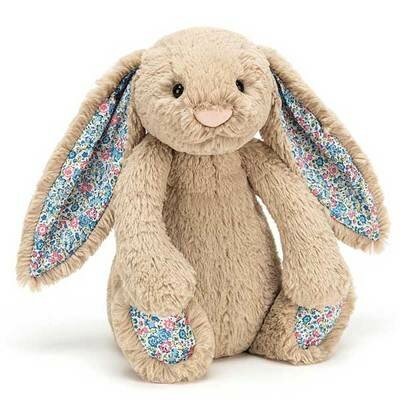 Peluche Lapin Bashful blossom beige JELLYCAT Liberty peluches enfants naissance