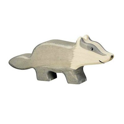 Figurine, animal en bois - blaireau HOLZTIGER