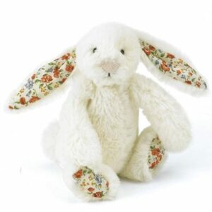 Peluche Bébé lapin Bashful fleurs - crème JELLYCAT peluches enfants doudous naissance l little-home