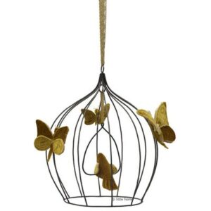 Cage à oiseau bohème ou volière à papillons S ocre NUMERO 74 l www.little-home.fr Mobile poétique rétro