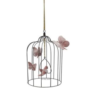 Cage à oiseau ou volière à papillons bohème L rose fané NUMERO 74 l www.little-home.fr Décoration retro