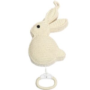 Lapin musical crochet BIO naturel ANNE-CLAIRE-PETIT l www.little-home.fr Jouets Tricot Design Enfant