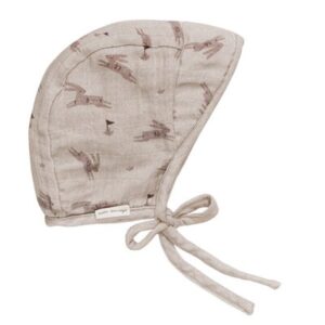 Bonnet Béguin Bio Lapins MAIN SAUVAGE l www.little-home.fr Peluches Bio