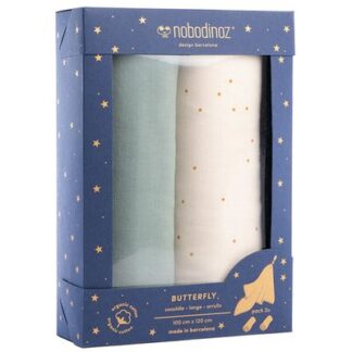 2 langes Eden Green BIO NOBODINOZ l www.little-home.fr Nursery bébé