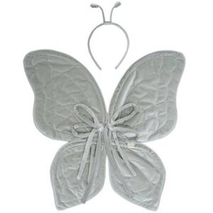 Ailes de papillon velours gris clair NUMERO 74