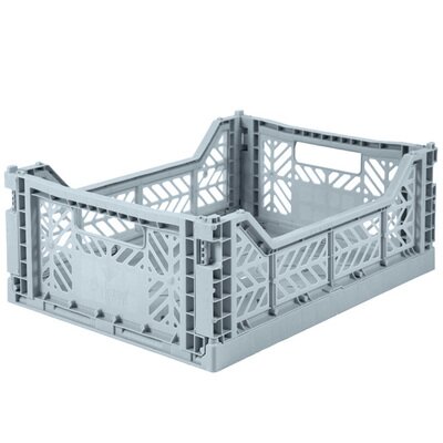 Caisse Pliante medium bleu pale AYKASA www.little-home.fr boîte rangement