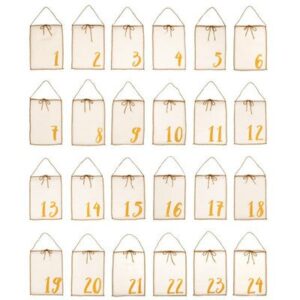 Calendrier de l'avent à garnir - naturel NUMERO 74 l www.little-home.fr Calendrier Noël Enfant Bébé N74