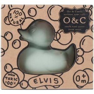 Box Canard Elvis - vert Mint OLI and CAROL l www.little-home.fr Canard Bain Jouet Bébé latex Naturel Bio
