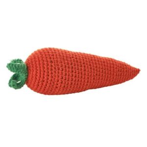Hochet Légume Carotte tricot crochet BIO ANNE-CLAIRE PETIT l www.little-home.fr Jouet Eveil Bébé Enfant