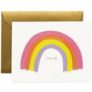 Carte de Voeux Smile Rainbow Arc en ciel RIFLE PAPER CO