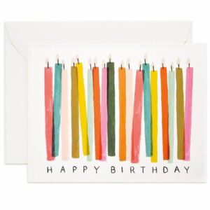 Carte de voeux Bougies RIFLE PAPER CO l www.little-home.fr Birthday Candles Carte Anniversaire Papeterie