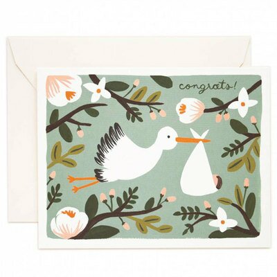 Carte naissance - Cigogne RIFLE PAPER CO