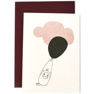 Mini carte Enfant Lucy in the sky TED and TONE l www.little-home.fr Carte de Voeux Enveloppe Papeterie