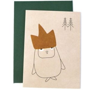 Mini carte Enfant Chouette TED and TONE l www.little-home.fr Carte de Voeux Enveloppe Papeterie Enfant