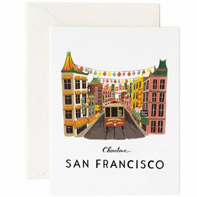 Carte de voeux San Francisco RIFLE PAPER CO Cartes de correspondances Papeterie