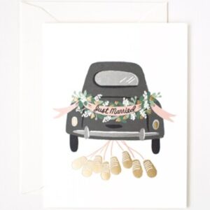 Carte voeux mariés Just married RIFLE PAPER CO www.little-home.fr Anna Bon