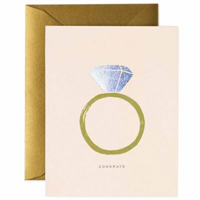 Carte de voeux Mariage Mariés Bague RIFLE PAPER CO