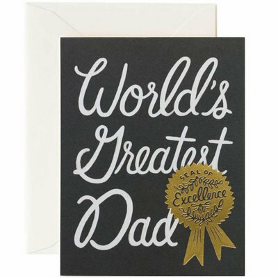 Carte fête des pères meilleur Papa du monde - World's greatest Dad RIFLE PAPER CO