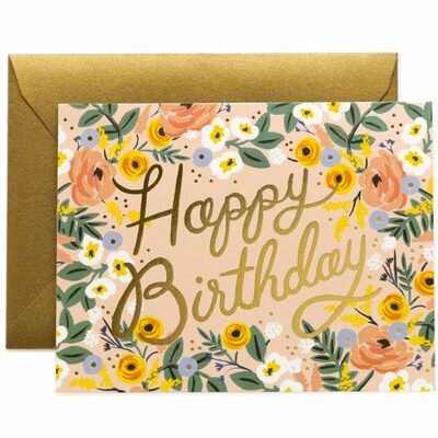 Carte de Voeux Anniversaire Rosé Birthday RIFLE PAPER CO