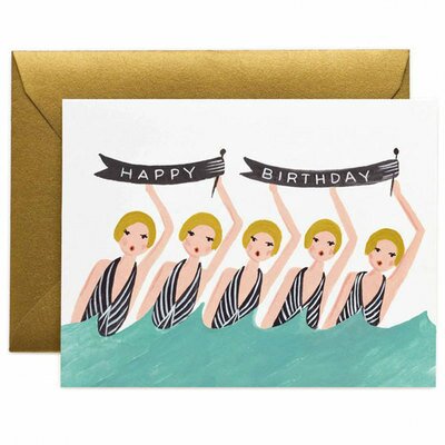 Carte anniversaire - Natation RIFLE PAPER & CO