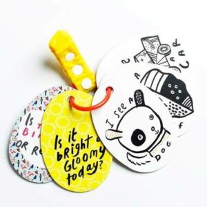 Cartes d'éveil à accrocher pour enfant - I See, Je vois WEE GALLERY
