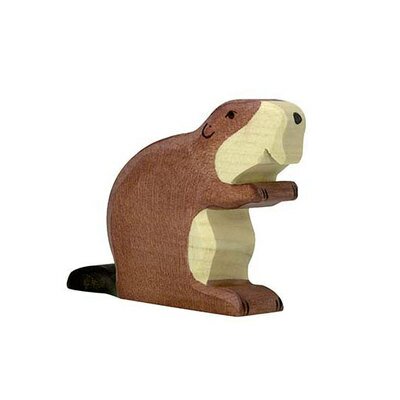 Figurine en bois - castor HOLZTIGER