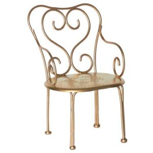 Chaise romantique vintage - or MAILEG Mobilier et Accessoires Poupées Lapins Bunny