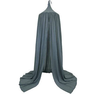 Ciel de lit BIO bleu gris ice NUMERO 74 l www.little-home.fr décoration bohème N74 chambre bébé enfant