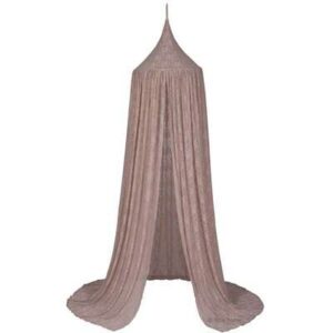 Ciel de lit dentelle fleurie - rose fané NUMERO74 décoration chambre bébé enfant