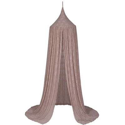 Ciel de lit dentelle fleurie - rose fané NUMERO74 décoration chambre bébé enfant