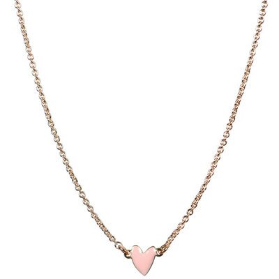 Collier coeur rose poudre Grant LITTLE TITLEE l www.little-home.fr Bijoux Femme Enfant Adolescent bébé